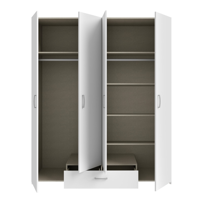 Dulap dormitor Generale Pako World Alb 159x54.5x190.5 cm - 2 | YEO