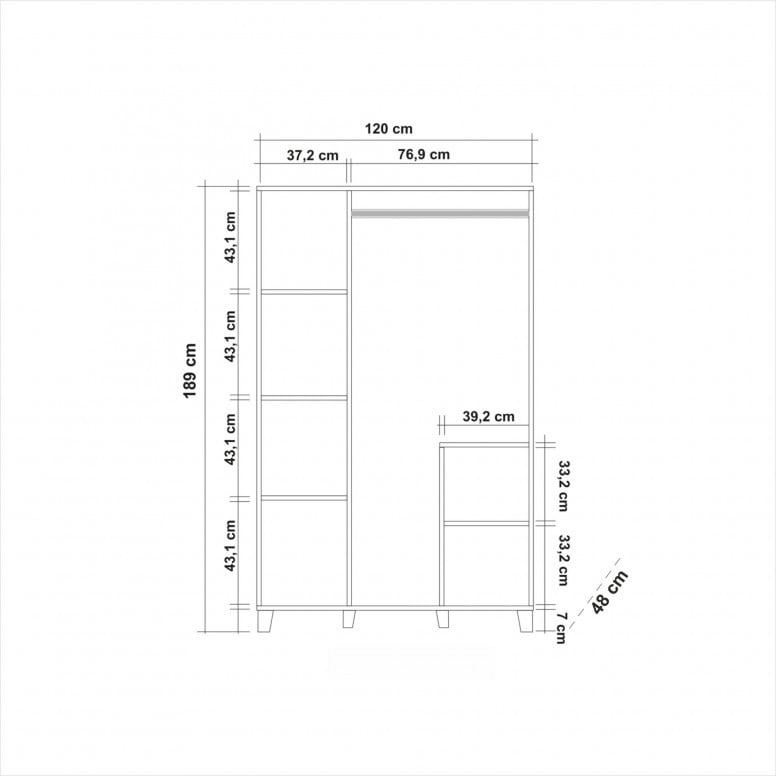 Dulap Hedera1 Atlantic Pine - 4 | YEO