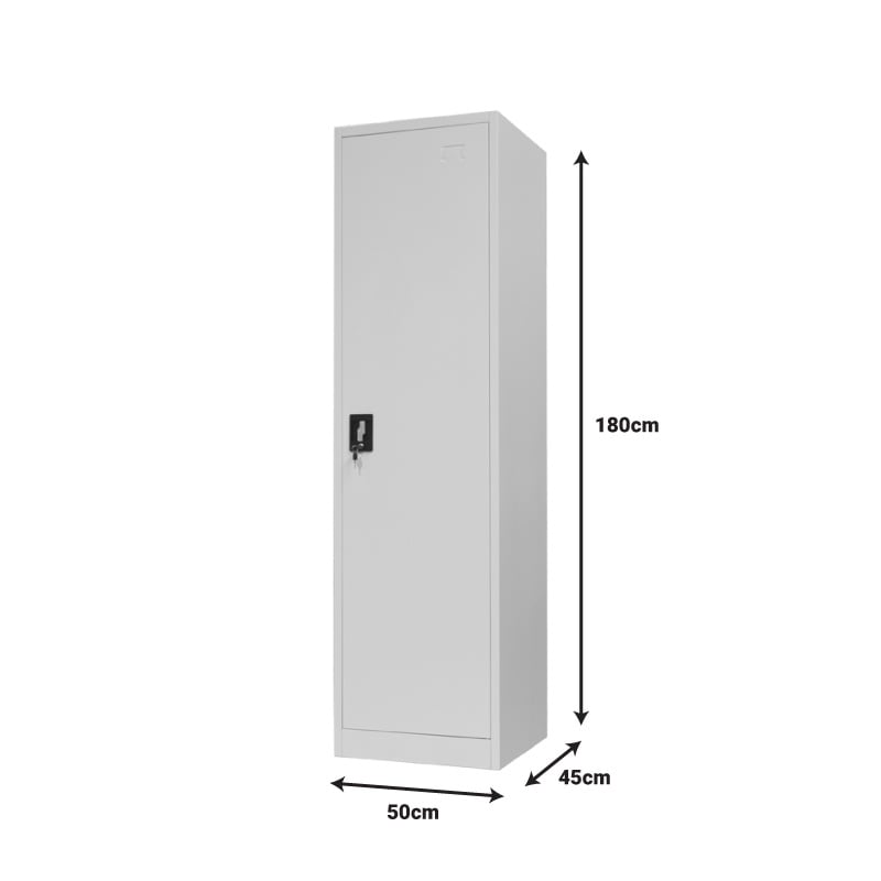 Dulap metalic Koya gri deschis 50x45x180 cm