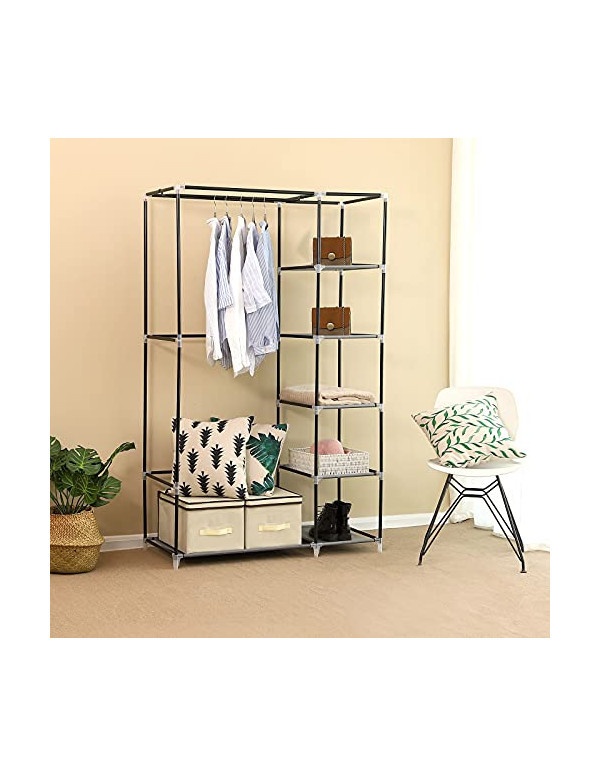 Dulap pliabil, Songmics, Gri, LSF007G, 110 x 45 x 175 cm - 2 | YEO