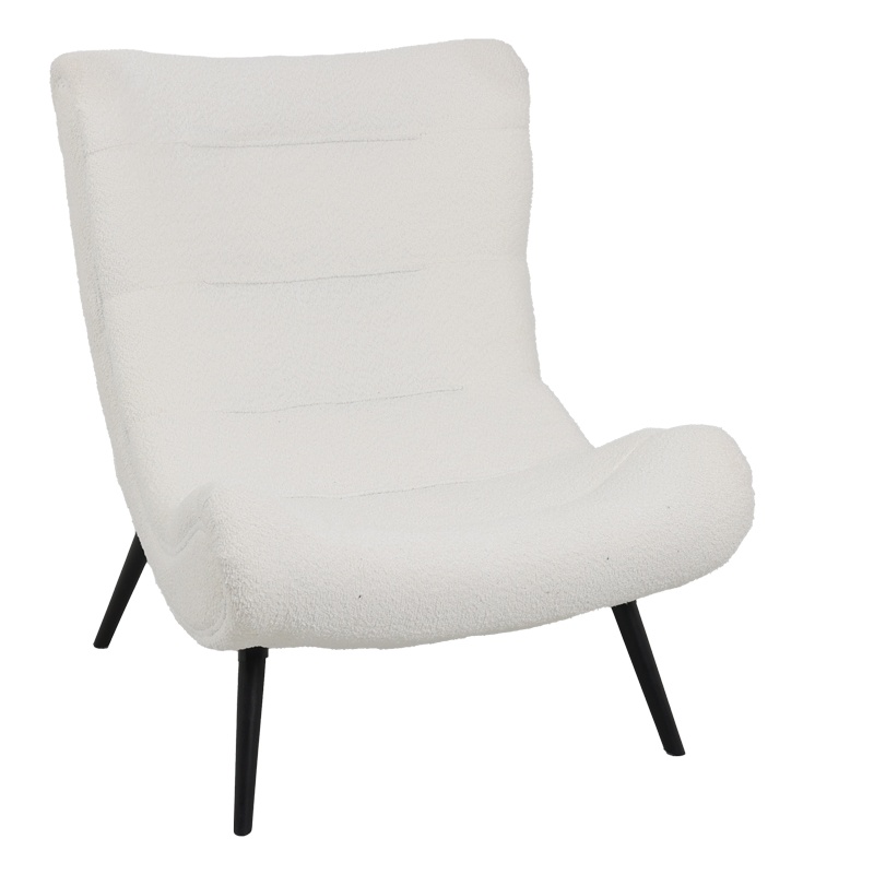 Fotoliu Silla, Pako World, Textil, Alb, 97x80x100 cm