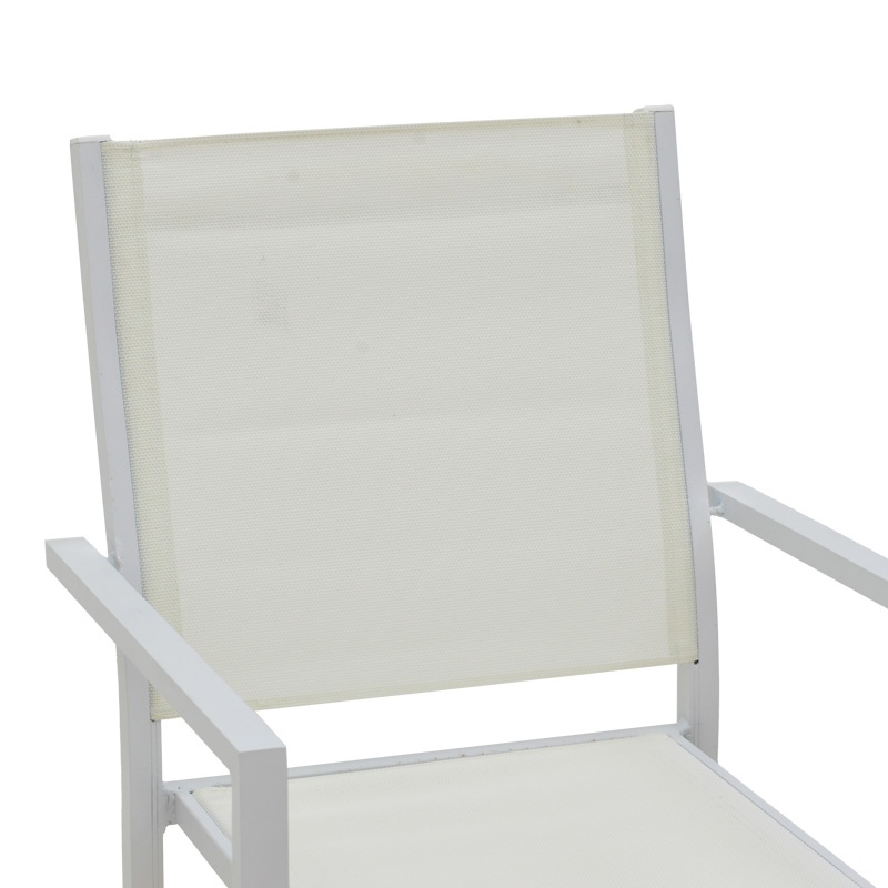 Fotoliu Zacreta, Pako World, Textil, Alb, 61x56x87 cm - 4 | YEO