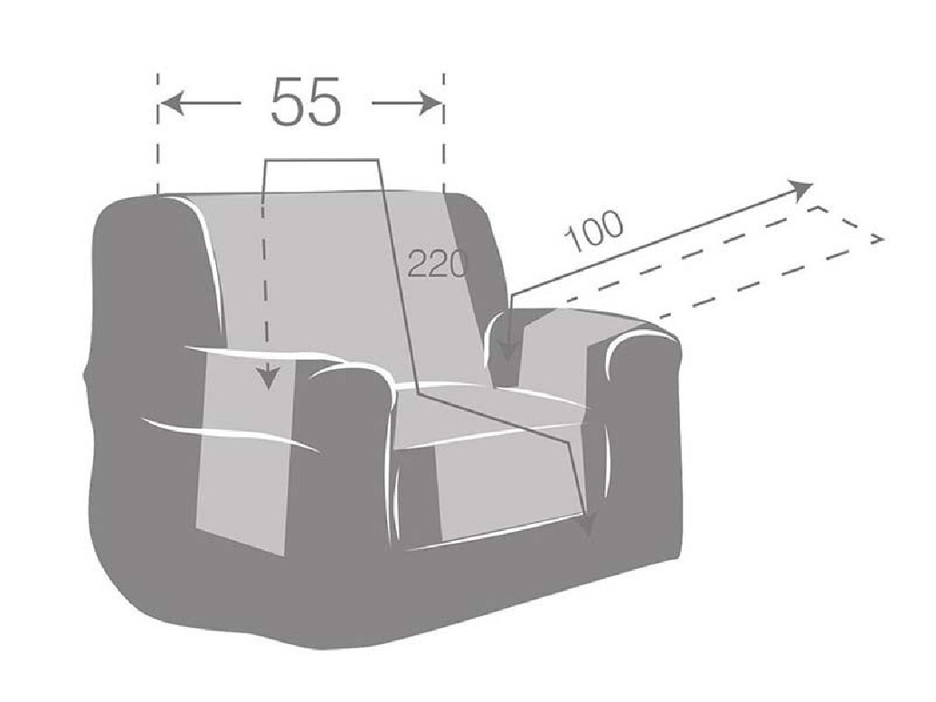 Husa Matlasata Fotoliu Reversibila Oslo C00 (Microfibra) - 1 | YEO