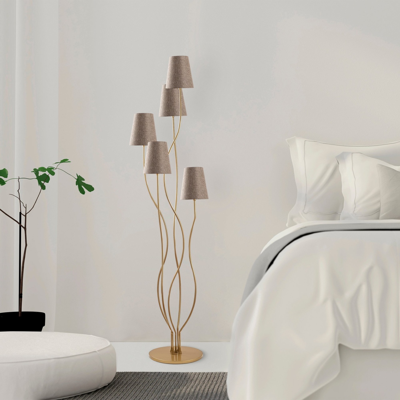Lampadar Bonibon Auriu 44x44x160 cm