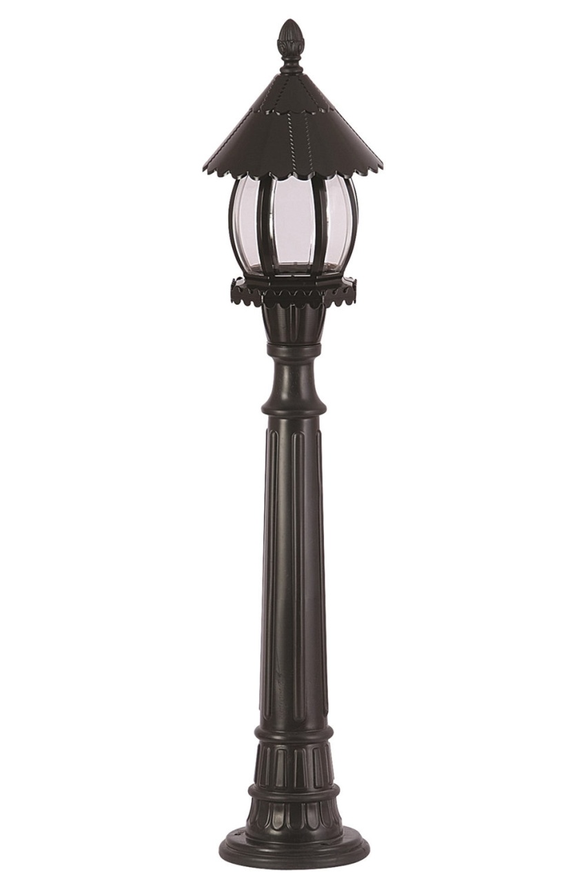 Lampadar de exterior M2B Negru 100x20 cm