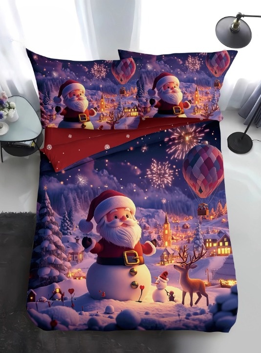 Lenjerie Craciun pentru 1 persoana Xmas V86 (Finet)