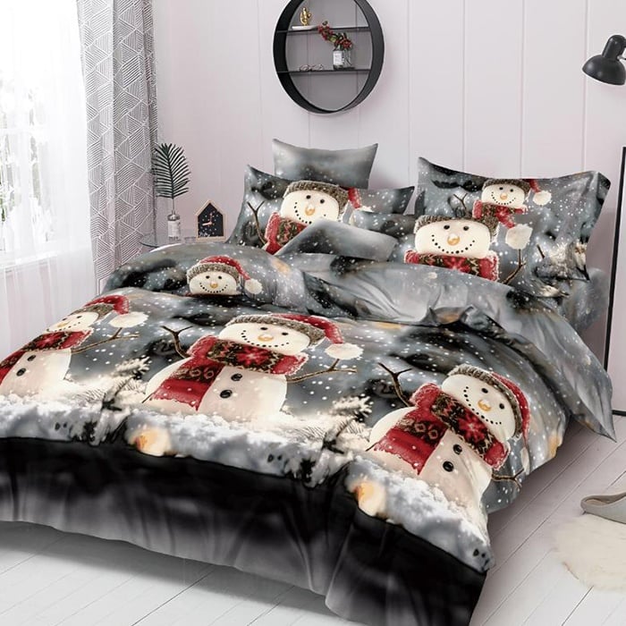 Lenjerie Craciun Winter V20 6 Piese (Finet)