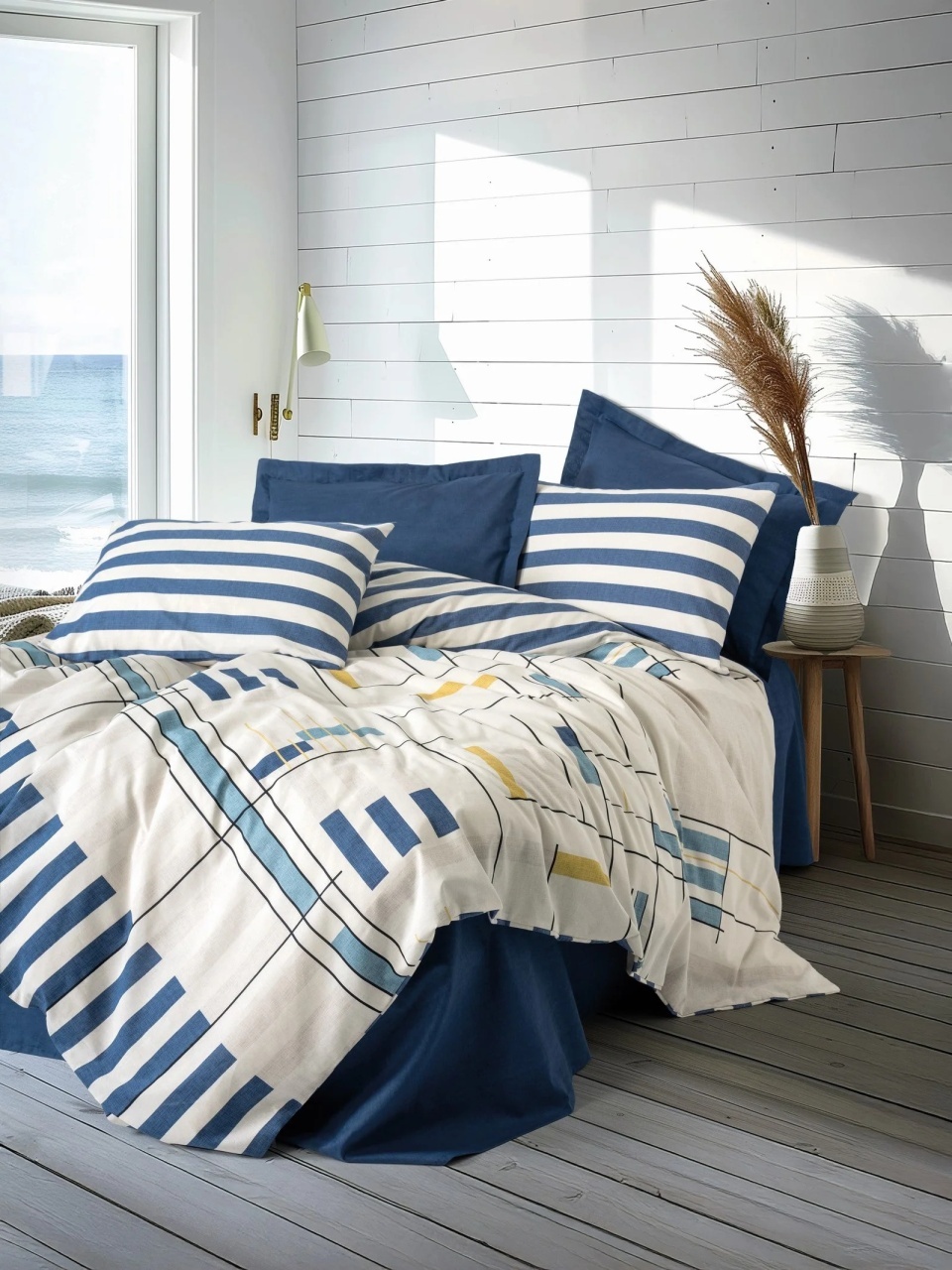 Lenjerie Lunox Bleumarin (Bumbac 100%)