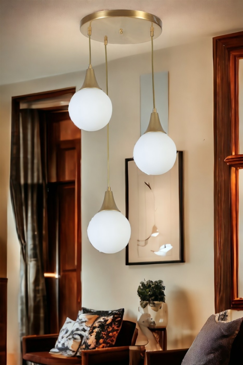 Lustra Afra Alb 30x30x70 cm - 1 | YEO