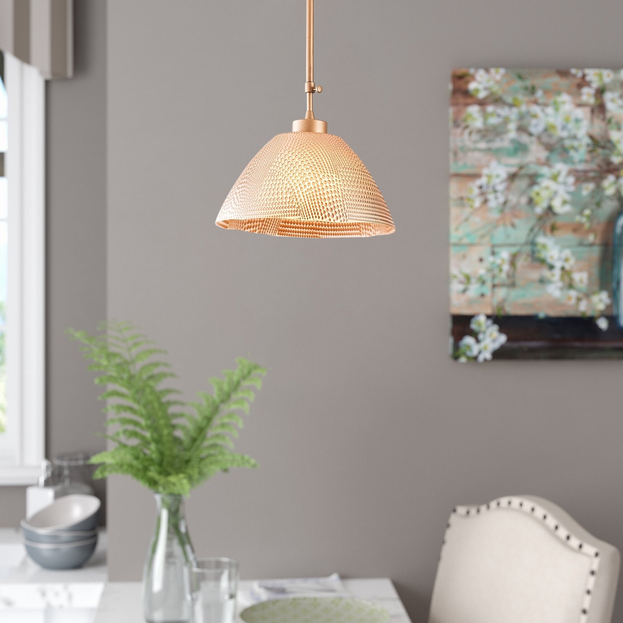 Lustra Bornova Cupru 30x30x32 cm - 1 | YEO