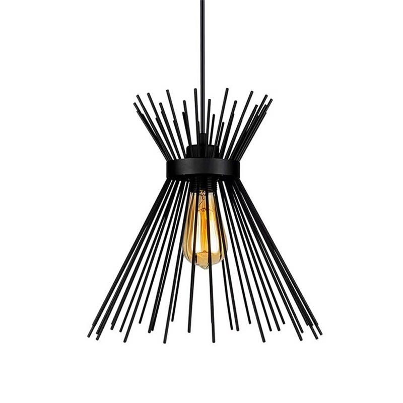 Lustra Candle I Negru 25x25x30 cm