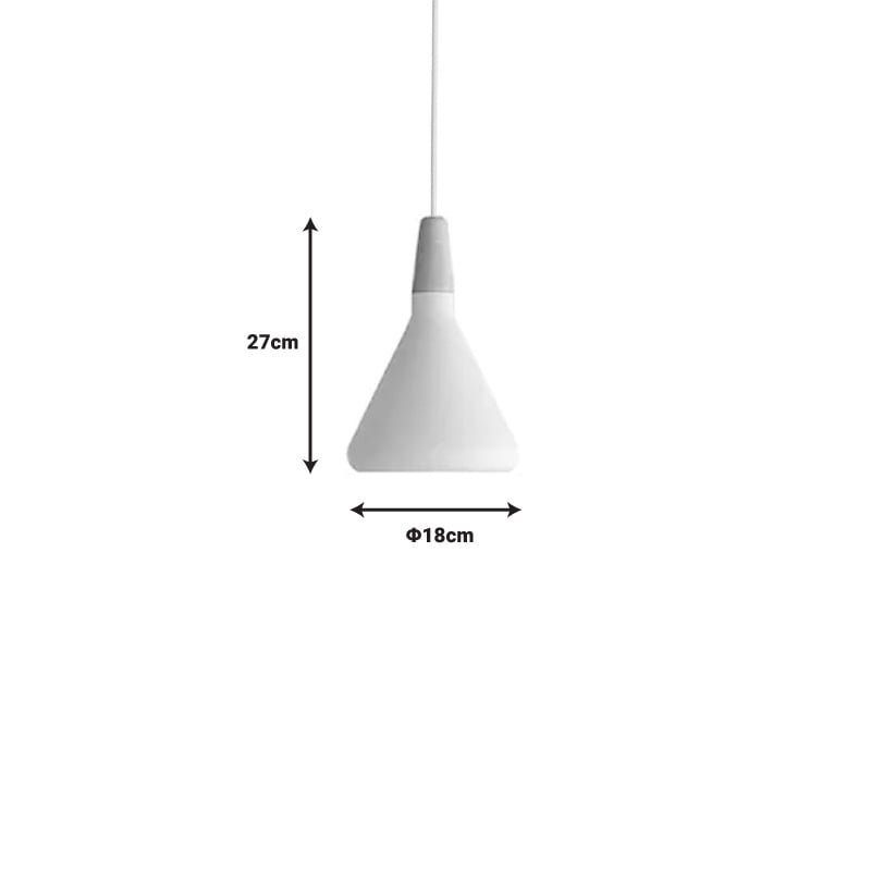 Lustra Jedren alb metal 18x18x119 cm