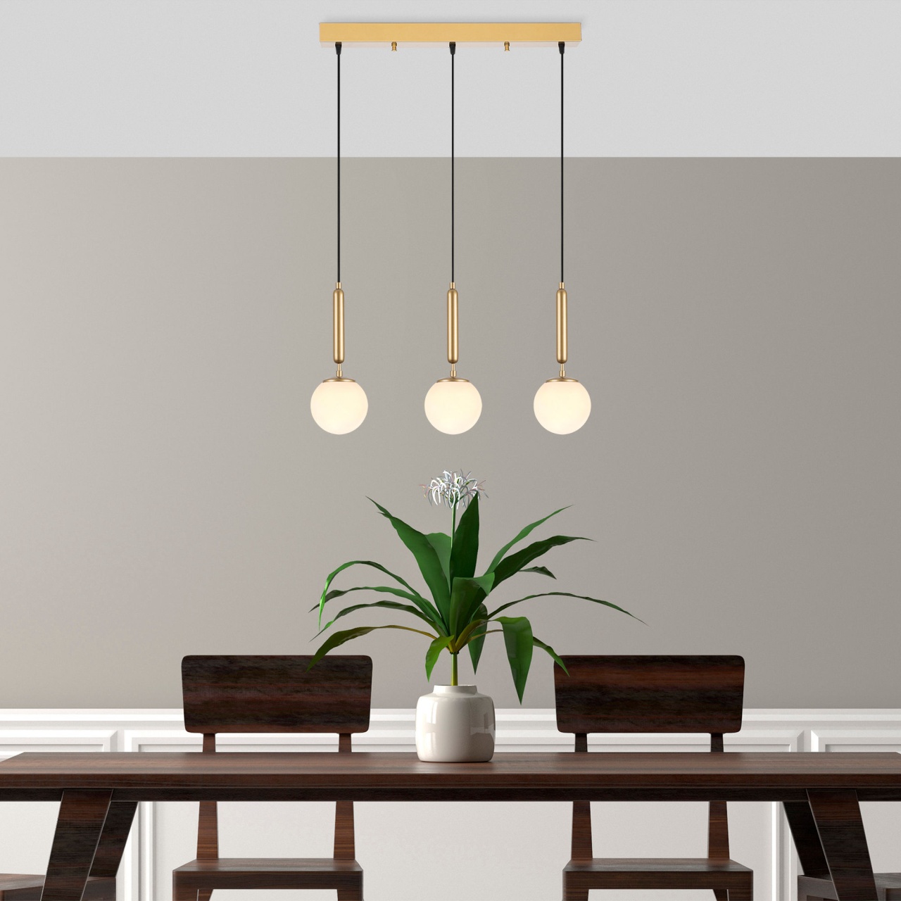 Lustra King Auriu 62x15x134 cm