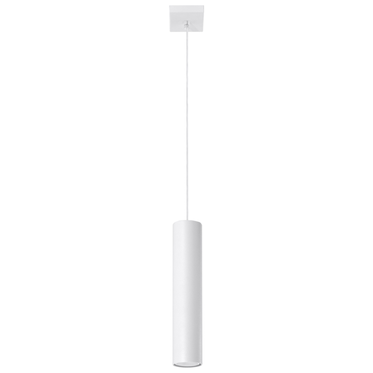 Lustra suspendata Lagos Alb 8x8x100 cm