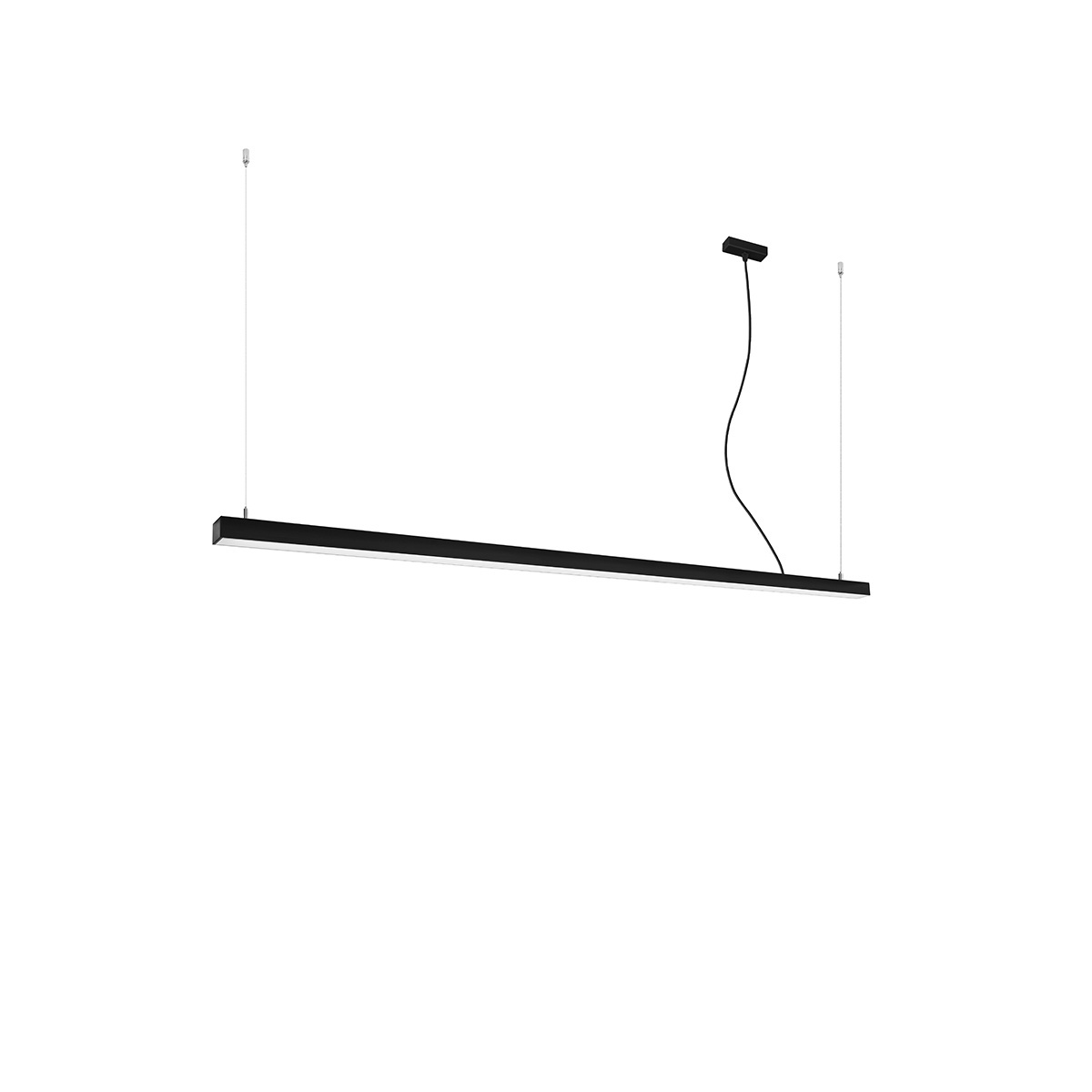 Lustra suspendata LED Pinne Negru 3000K 200x6x150 cm