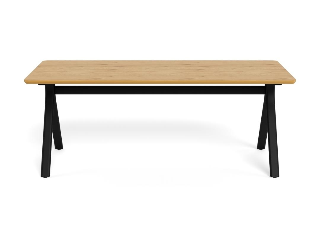 Masa dining Bristol, Natural, 75x200x100 cm - Imagine 4