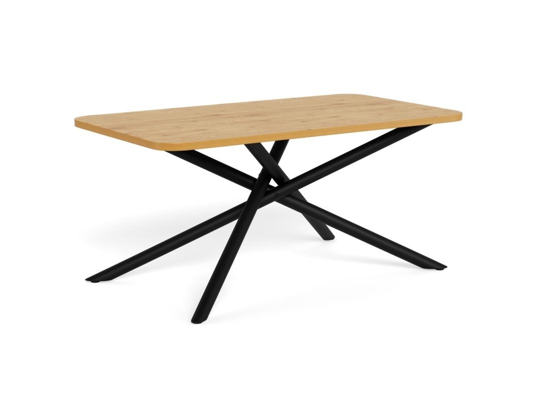 Masa dining Levanto, Natural, 75x160x90 cm - Imagine 4
