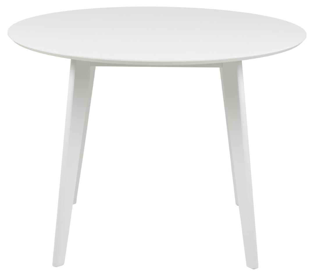 Masa dining Roxby, Alb, 76x105x105 cm - Imagine 4