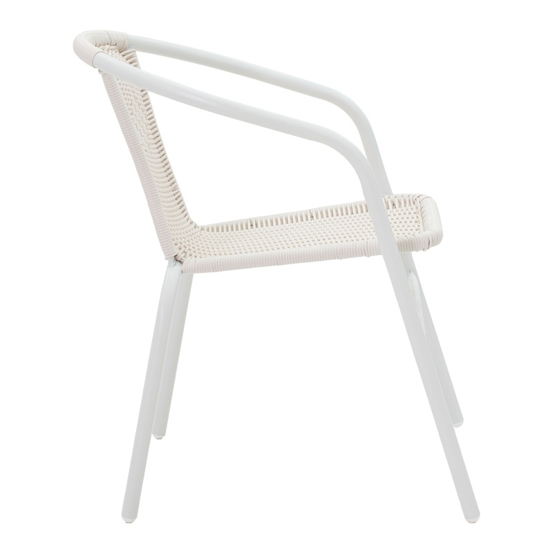 Masa dining Watson-Obbi, Pako World, Alb, 70x70x70 cm - 3 | YEO