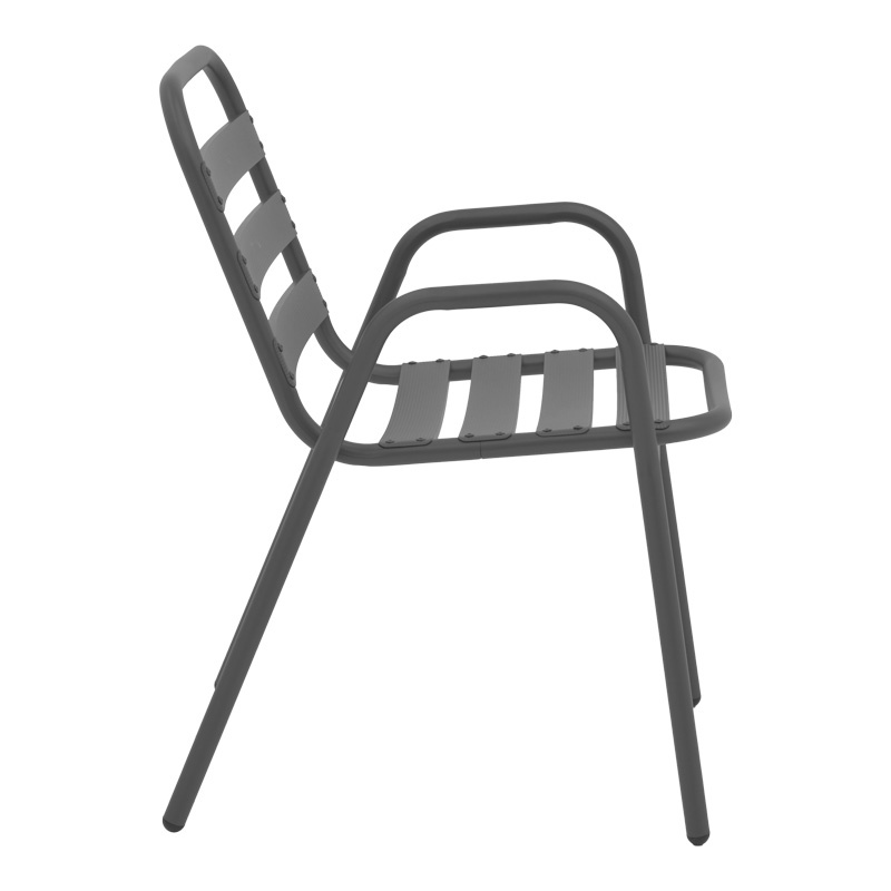 Masa dining Watson-Sussie, Pako World, Antracit, Metal, 70x70x70 cm - 3 | YEO