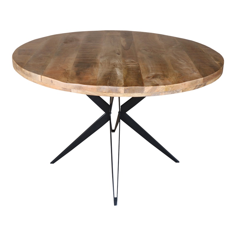 Masa rotunda Boho Bocco, Pako World, Lemn de mango, Natural, 150x150x77 cm - 1 | YEO