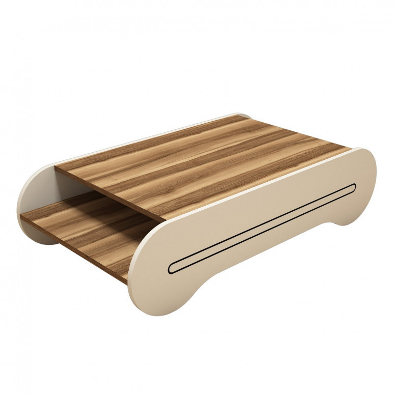 Masuta de Cafea Cool - Walnut, Crem - 1 | YEO