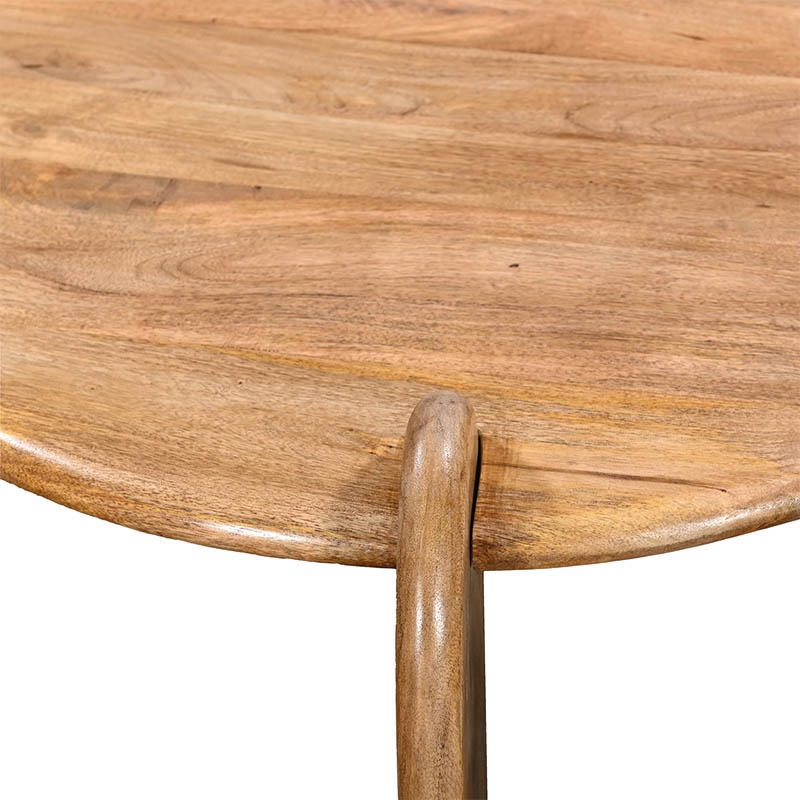 Masuta de cafea Earten boho Natural 80x80x40 cm
