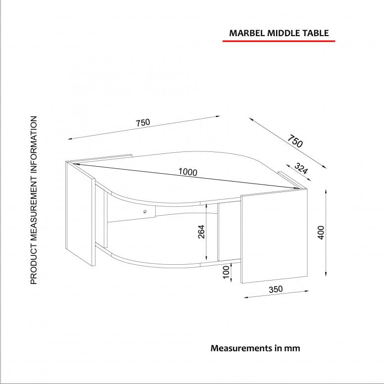 Masuta de Cafea Marbel - 6 | YEO