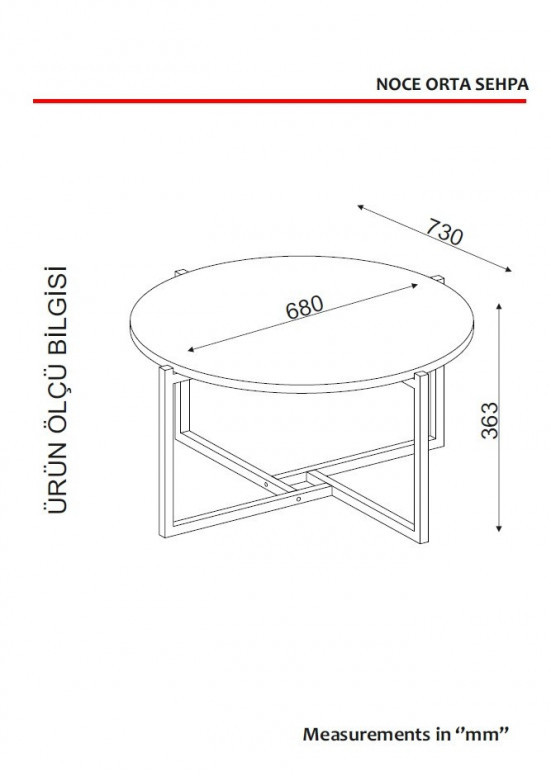 Masuta de Cafea Noce - Walnut - 4 | YEO