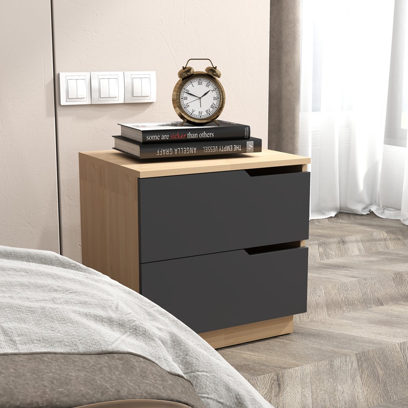 Noptiera Verena I Natural 48x40x48cm - 1 | YEO