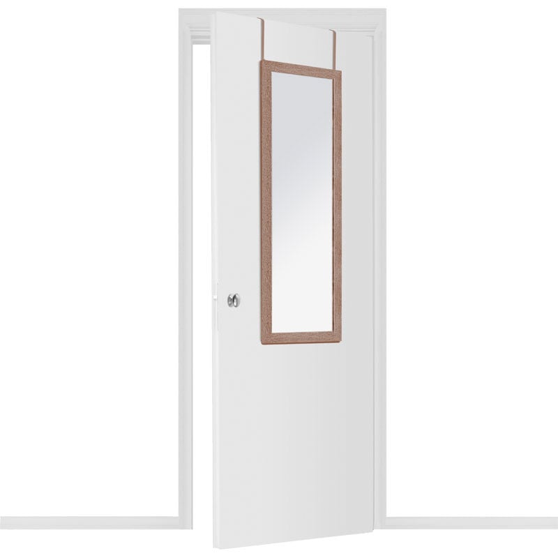 Oglinda usa PWD - 0113 MDF - aluminiu culoare lemn natural 35x2x109cm