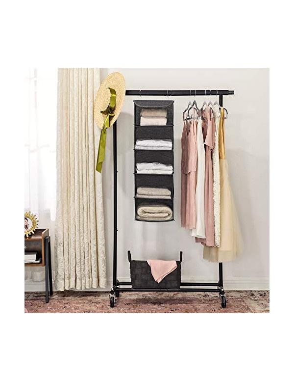 Organizator pentru garderoba, Songmics, RYCH06G, Gri - 4
