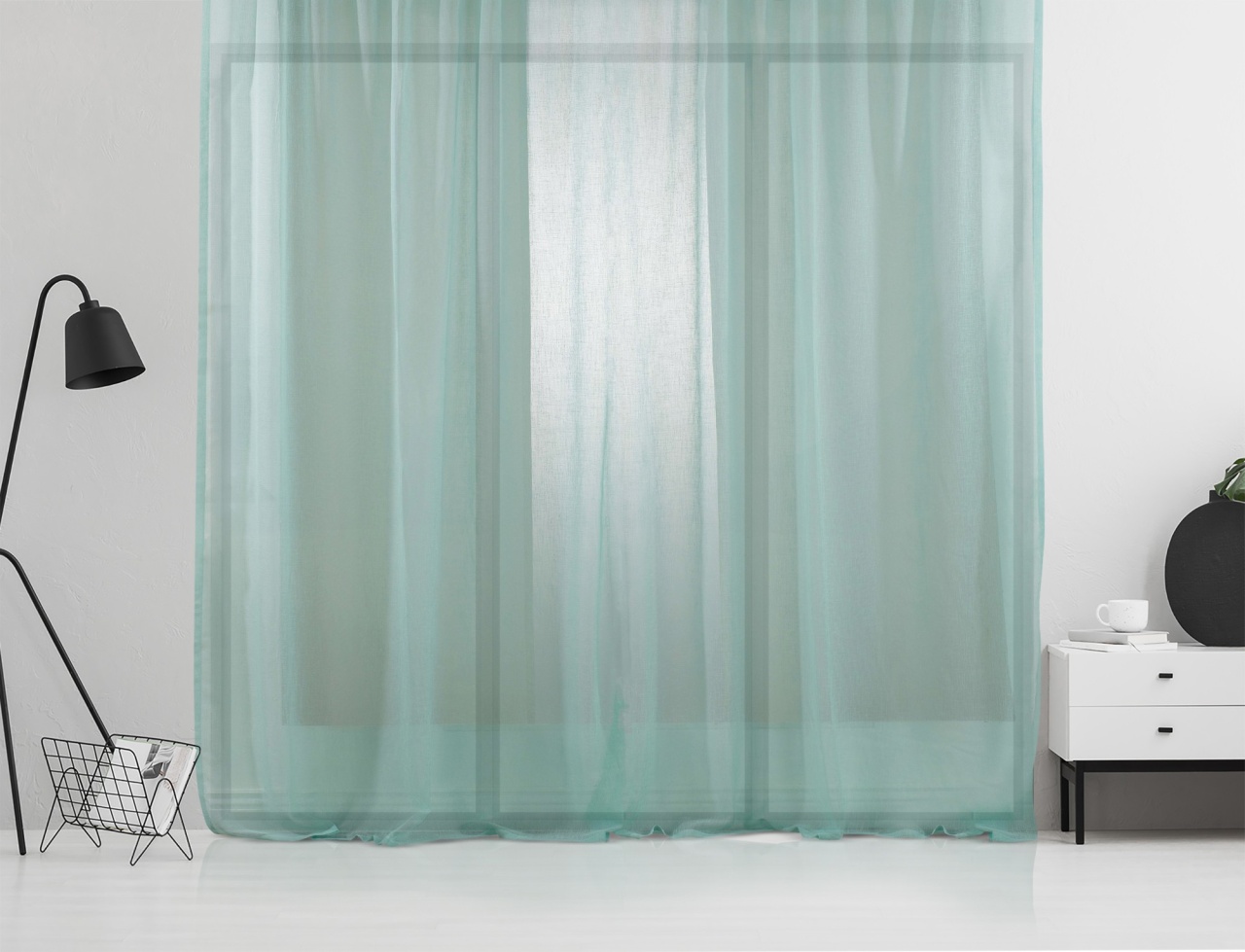 Perdea AS-10305 Verde menta 140x350 cm - 1 | YEO