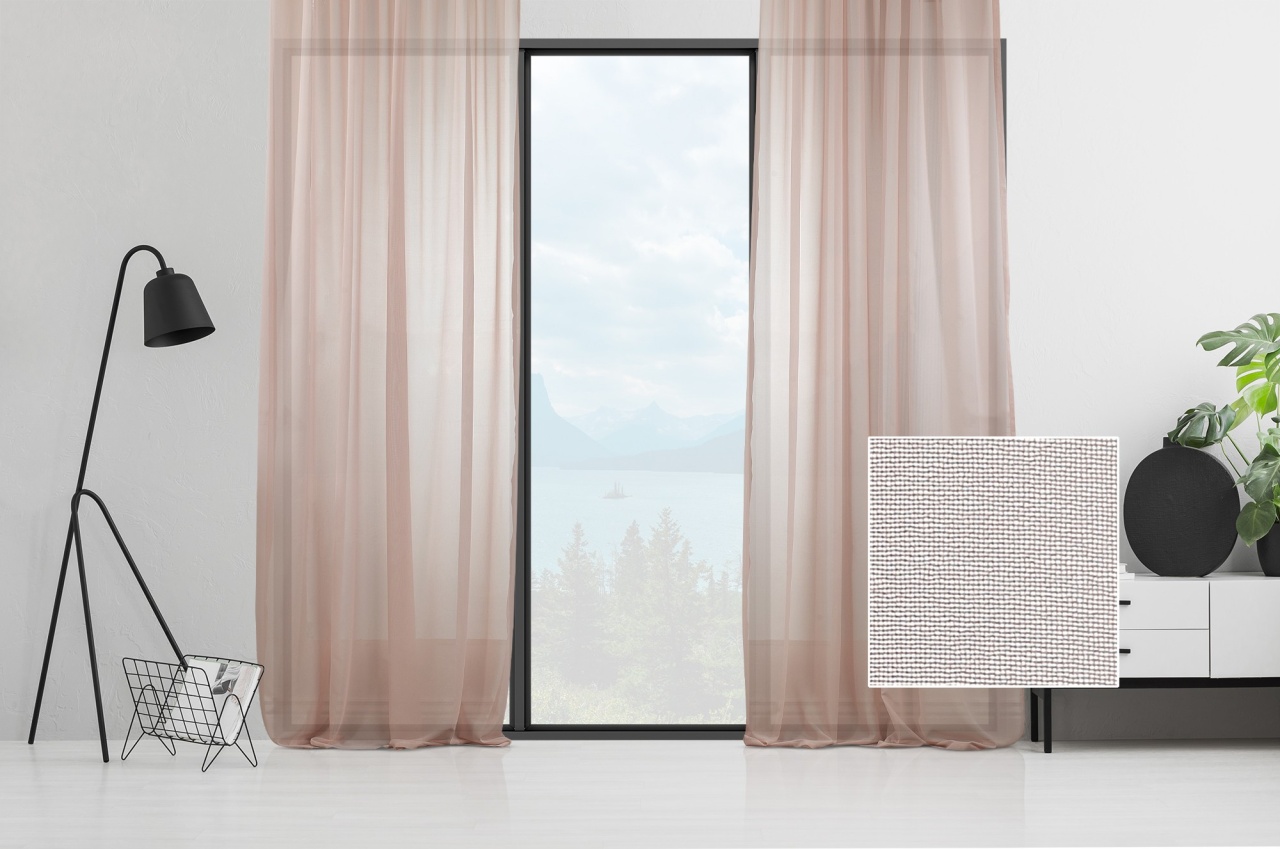 Perdea AS-70045 Roz 140x500 cm - 1 | YEO