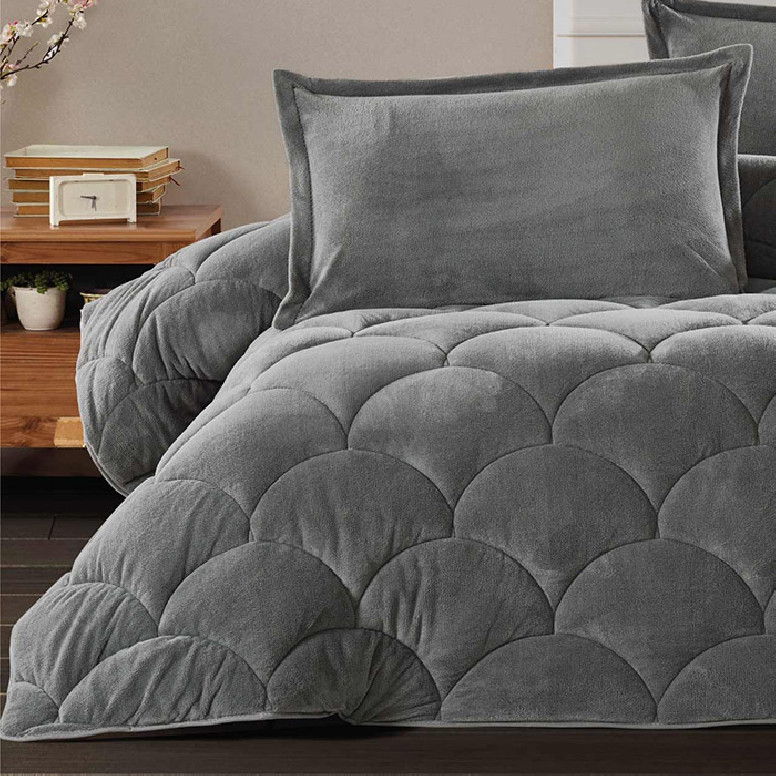 Pilota Pufoasa Fluffy Antracit 195x215 cm