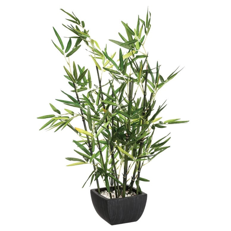 Planta artificiala in ghiveci Green 14564 Negru/Verde 43x34x67cm