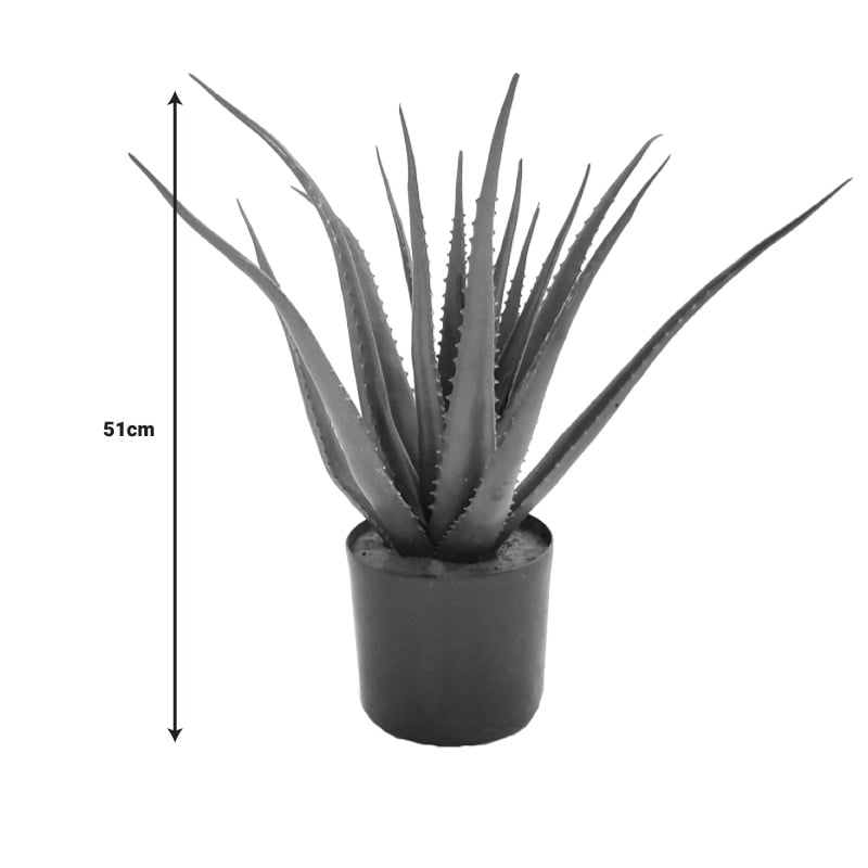 Planta decorativa Aloe in ghiveci verde 51 cm - 3 | YEO