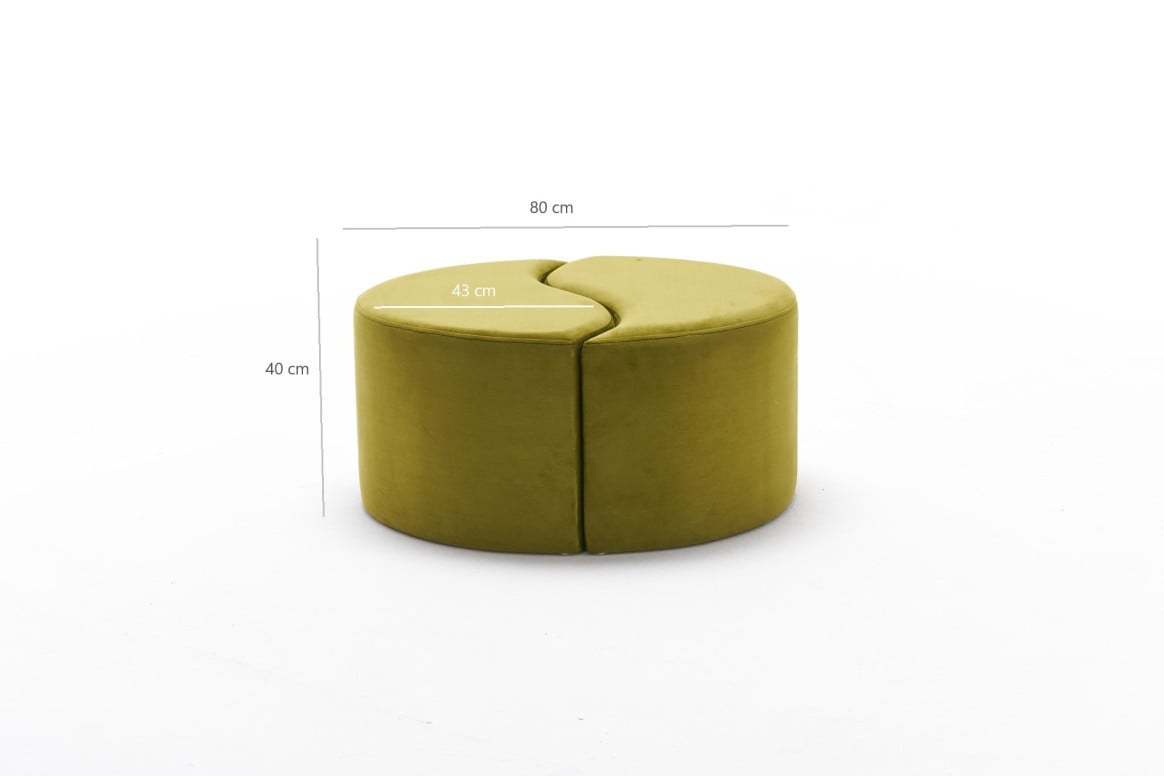 Pouf Alis, Verde - 6 | YEO