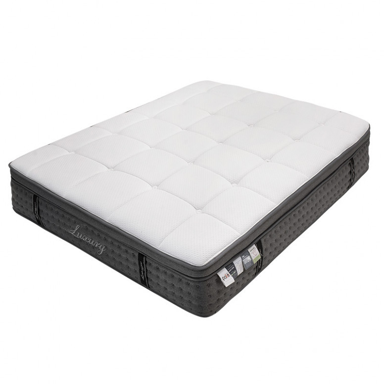 Saltea Luxury arcuri buzunar + spuma gel cu memorie + latex cu doua fete aloe vera 34-36cm 160x200cm - 3 | YEO