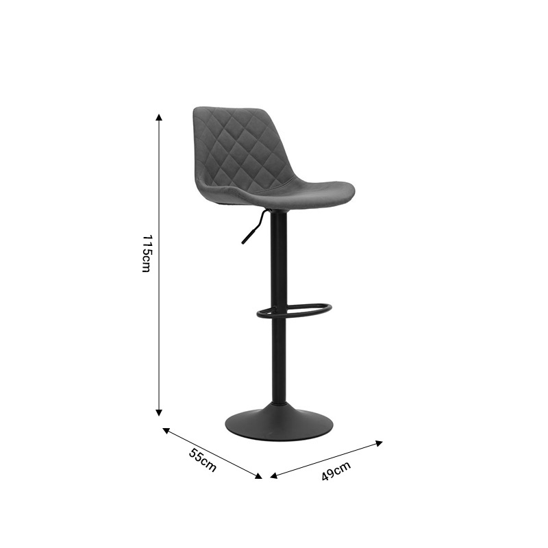 Saun de bar Libra Pako World Negru 49x55x115 cm