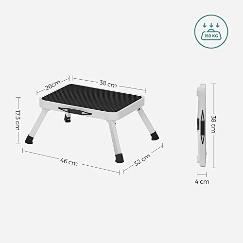 Scara, Songmics, Negru-Alb, 40x29x5.5 cm - 2 | YEO