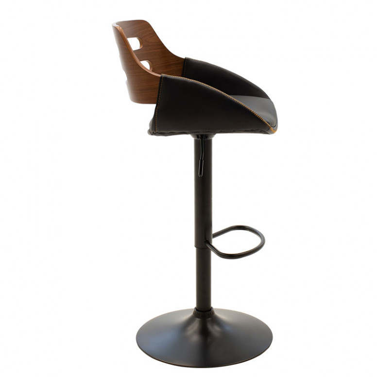 Scaun Bar Fern Negru - 2 | YEO