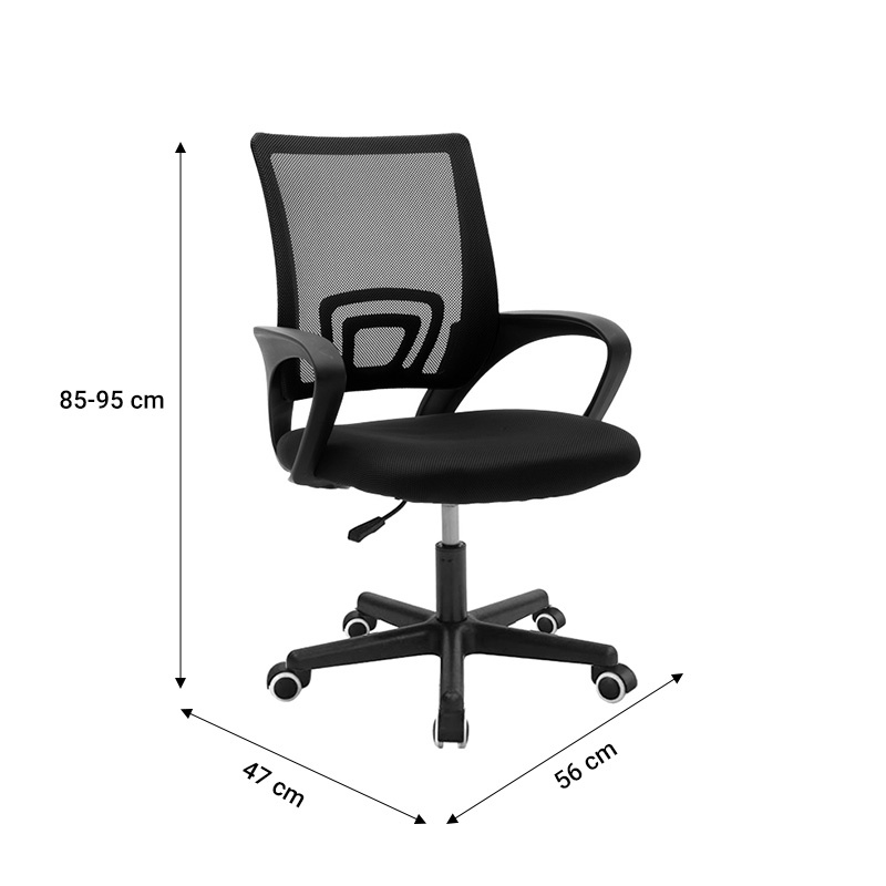 Scaun birou Berto I Pako World Albastru 56x47x81.91 cm