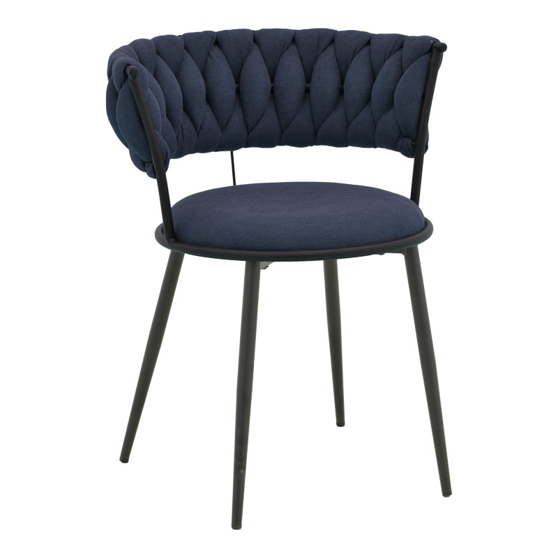 Scaun cu brate Alkia I Albastru inchis 57x58.5x72 cm