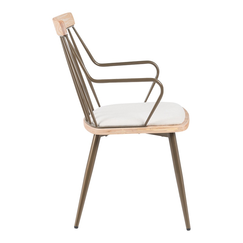 Scaun cu brate Posse Bej 52x59x83 cm - 2 | YEO