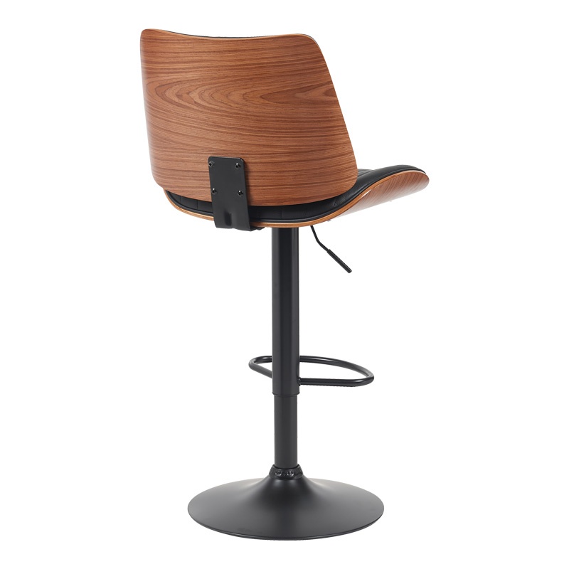 Scaun de bar Amani Negru 50.5x54x107.5 cm - 1 | YEO