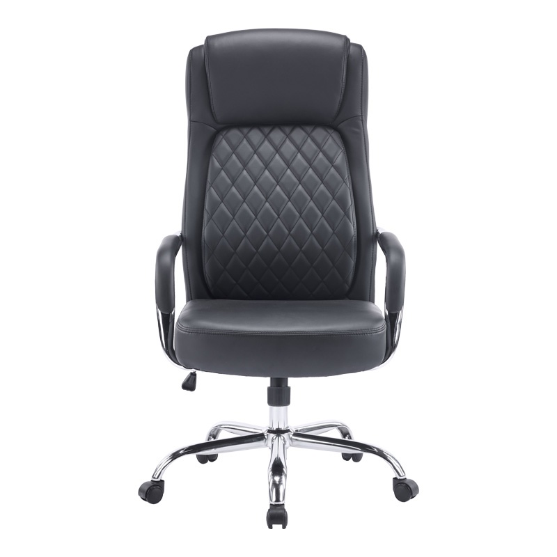 Scaun de birou directorial Venza Negru 70x65x117-124 cm - 3 | YEO