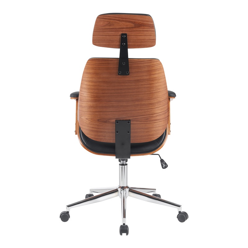 Scaun de birou Fetseno Negru 53x56x123.5 cm - 4 | YEO