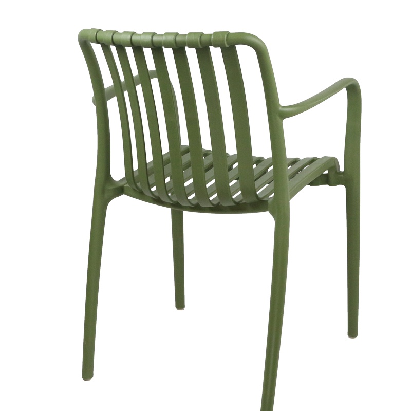 Scaun de gradina Zoi plastic PP verde inchis 58.5x54x80 cm - 1 | YEO