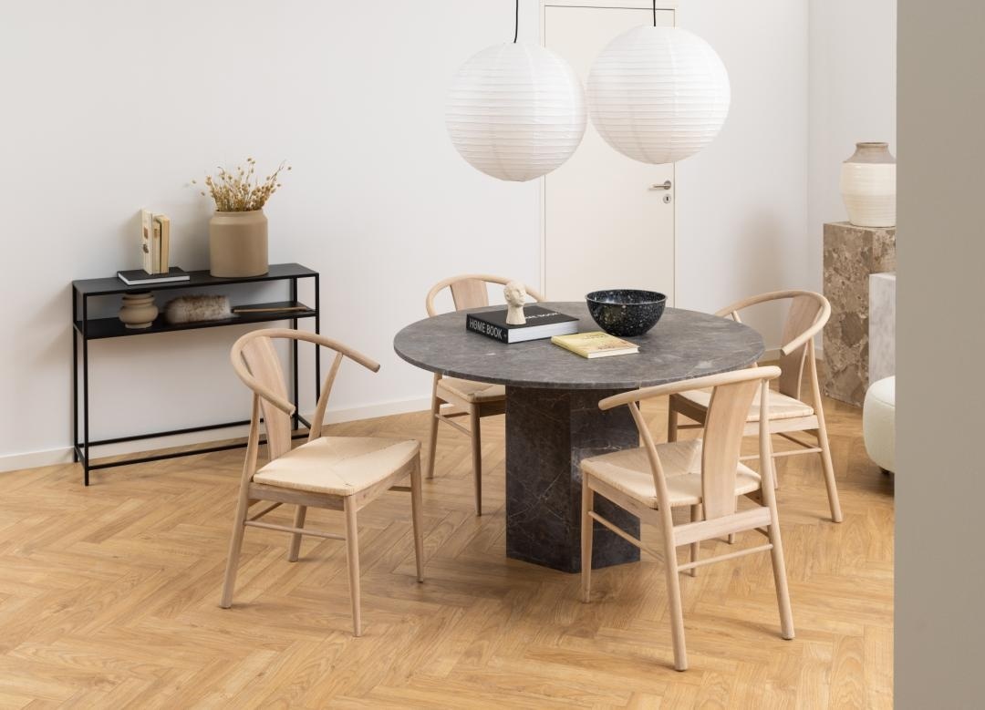 Scaun dining Janik, Alb, 83x54x54 cm - Imagine 4